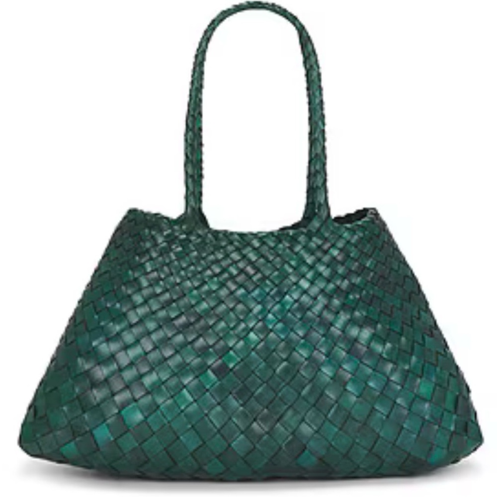 New Dragon Diffusion Santa Croce Large bag in forest green